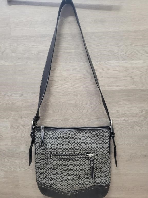 Black & Gray Coach Purse