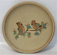 NICE FLO GREIG HAND PAINTED POTTERY PLATE
