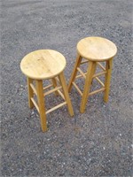 wooden stools