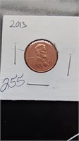 Uncirculated 2013 Lincoln Penny