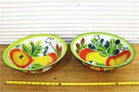Unique enamelware wash bowls