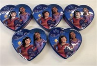 5 Tins Disney Wish Milk Chocolates