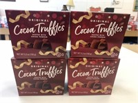 4x Boxes Cocoa Truffles Dusted w/Cocoa Powder