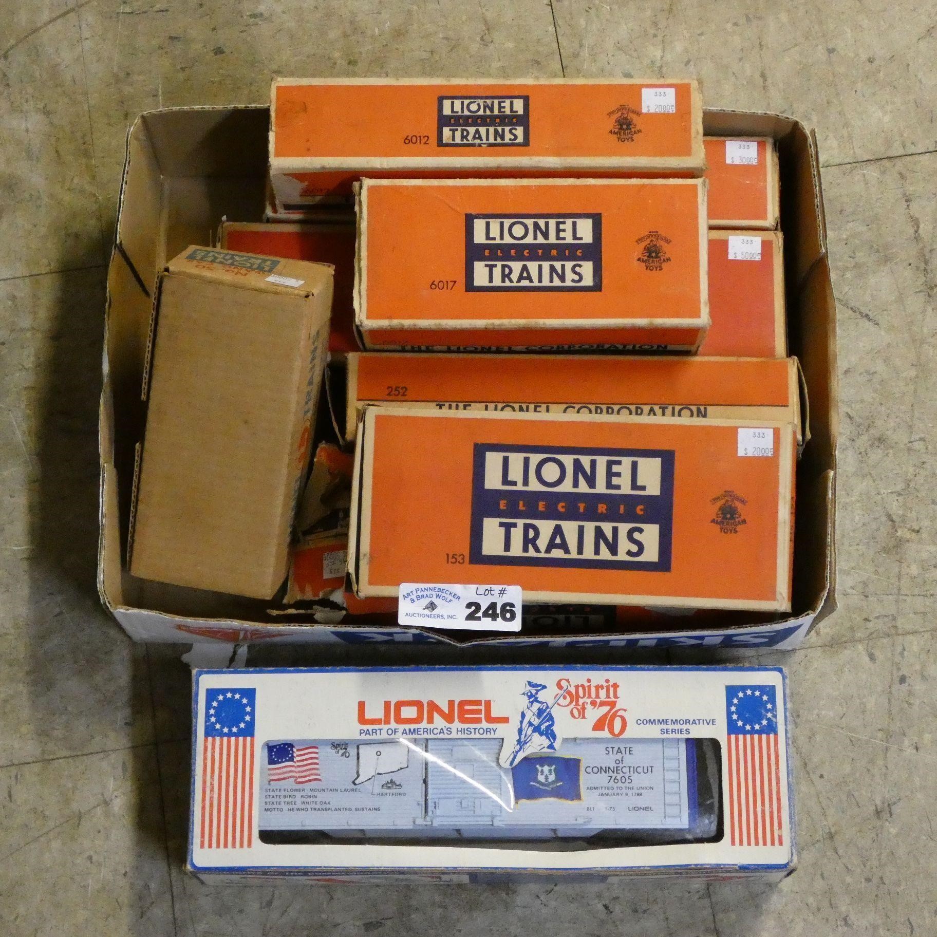 Early Lionel Train Cars & Spirit of 76 Train