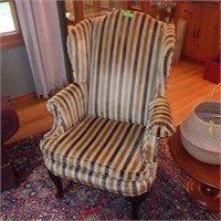 VINTAGE VELOUR WINGBACK CHAIR (MATCHES #200)