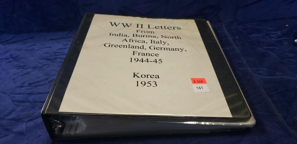 Binder Of WWII Letters (1944-45 & Korea 1953)