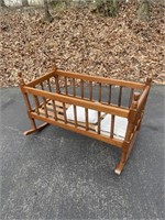 ANTIQUE WOODEN CRADLE