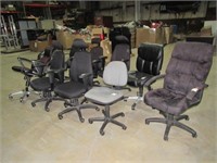 (Qty - 9) Rolling Office Chairs-