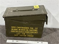 METAL AMMO CAN, EMPTY