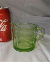 Green Depression Measuring Cup