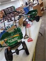 Seed spreaders and shovels