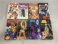 8 VHS Movies Star Wars, WWF, Three Stooges & More