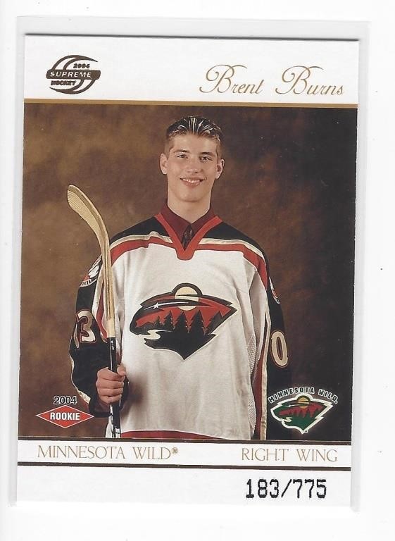 BRENT BURNS 2003-04 PACIFIC SUPREME ROOKIE /775