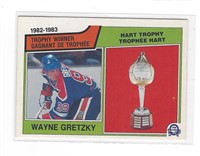 WAYNE GRETZKY 1983-84 OPC #203 HART TROPHY WINNER