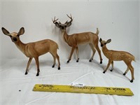 Vintage Plastic Deer Figures - Breyer? Toys