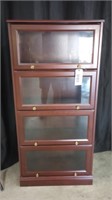 CHERRY FINISH LAWYERS STYLE BOOKCASE