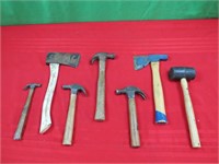 Hatchets, Hammers, 7 Items