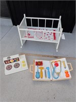 Fisher Price Kitchen/Medical Kit & Doll Cradle