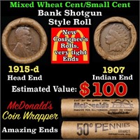 Small Cent Mixed Roll Orig Brandt McDonalds Wrappe