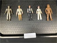 1970-80's 5 Star Wars Figures.