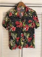 VINTAGE ERIKA HAWAIIAN PRINT SHIRT LARGE