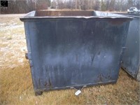 5' x 5' x 4' high steel refuse bin