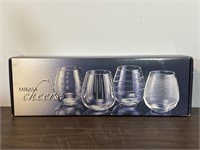 Mikasa Cheers Stemless Wine Glasses