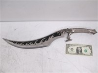 Fantasy Curved Blade Dragon Knife - 14" Blade