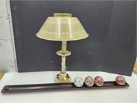 23"h Metal Vintage Table Lamp & Home Decor