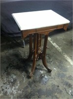 SMALL MARBLE TOP STAND