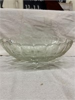 CLEAR GLASS FRUIT BOWL