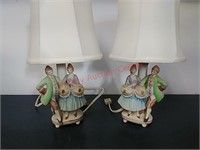 Fairyland China Victorian porcelain lamps