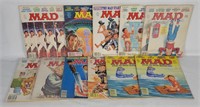 11 Mad Magazines #200-296 Incomplete