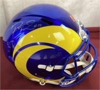 Collectible Autographed Football Helmet, LA Rams