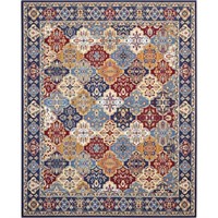 Grafix 8x10ft Multicolor Persian Vintage Rug