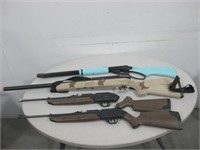 Four Assorted BB/Pellet Guns Tallest 43.5"
