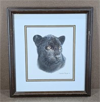 Charles Fraci Black Jaguar Print