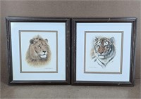 Charles Fraci Tiger & Lion Prints