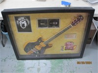 Signed kurt cobain nirvana framed guitar