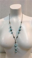 Vintage Silver & Larimar Necklace VJC