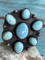 Turquoise Cluster Ring