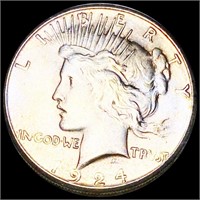 1924-S Silver Peace Dollar XF