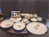Set Of Homer Laughlin China 8 Saucers, 7 Cups, 8