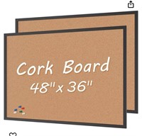 Board2by 2-Pack Cork Board Bulletin Board 36 x