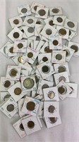 100 Assorted foreign coins