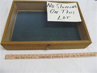 Table Top Display Case - Wood & Glass
