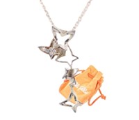 Folli Follie Mother Of Pearl Butterflies Necklace