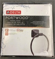 Delta Portwood Towel Ring Venetian Bronze