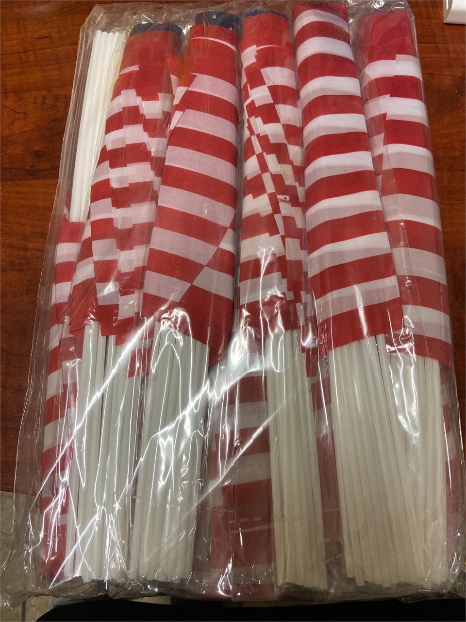 120 Pack Small American Flags on Stick