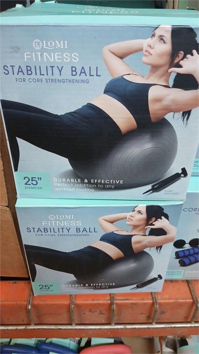 LOMI FITNESS STABILITY BALL FOR CORE STRENGTH